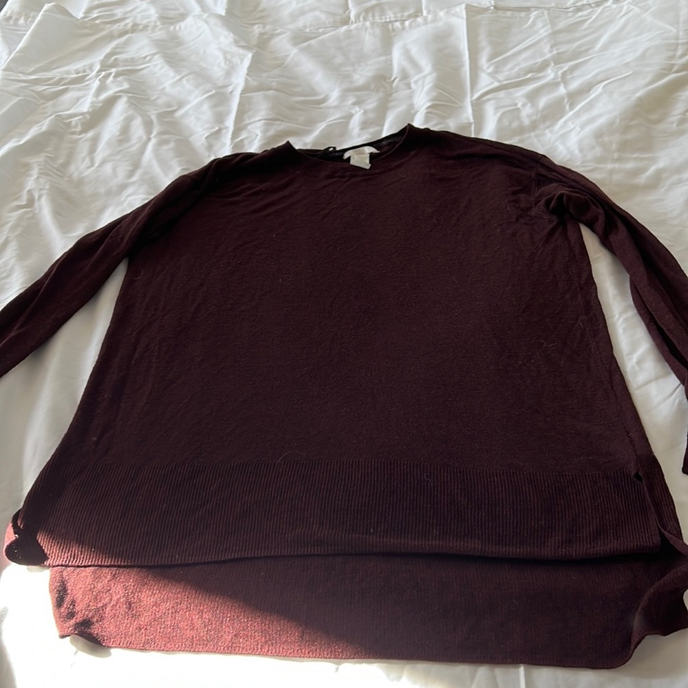 🔥3/$20🔥H&M Size S Dark Burgundy Tunic